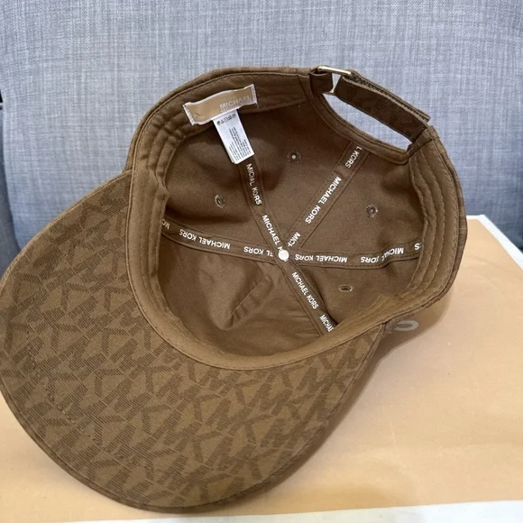 Michael Kors Tan Monogram Hat - Picture 3 of 4